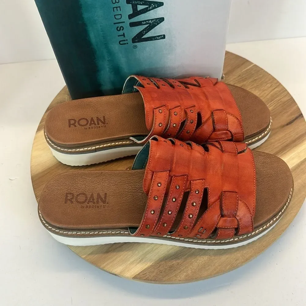 BED STU ROAN Pine Monarch Hd Tml Slide Sandals Shoes New Women's 11 BED/STU